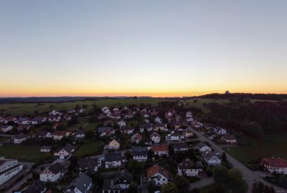 Meßstetten Sonnenuntergang